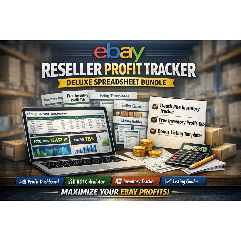eBay Profit Tracker Spreadsheet & Pricing Calculator | Reseller Selling System
